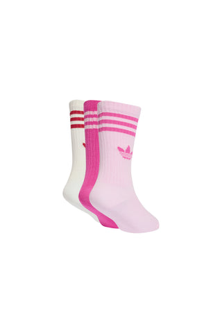 Crew Socks 3 Pack Orchid Fusion/Lucid Fuchsia