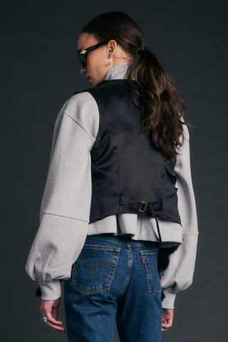 Shearling Waistcoat Black