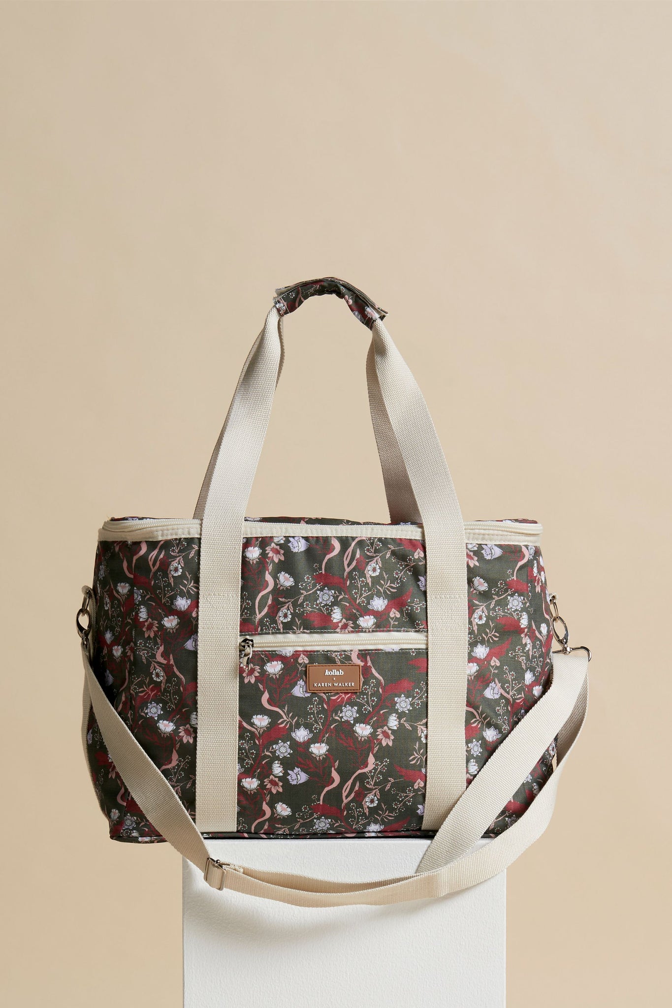 Picnic Bag Whimsy Floral Olive Multi