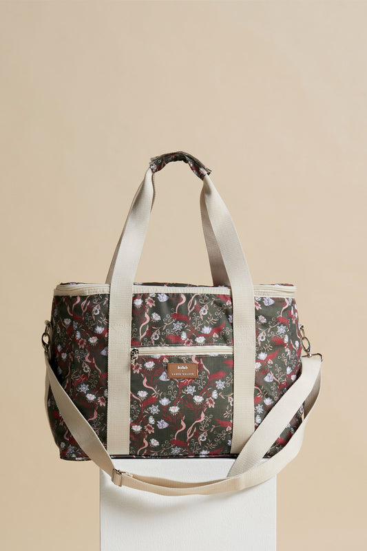 Picnic Bag Whimsy Floral Olive Multi