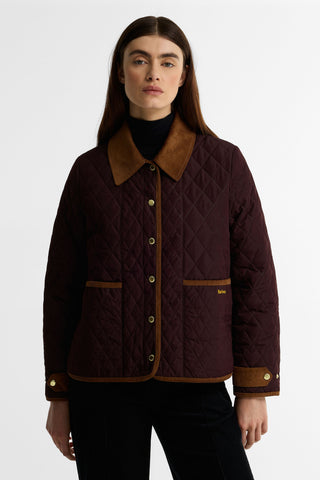 Ainsdale Quilted Jacket Fig/Muted