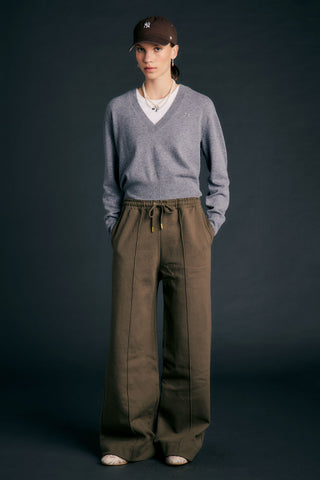 Pin Tuck Track Pants Hunter Green