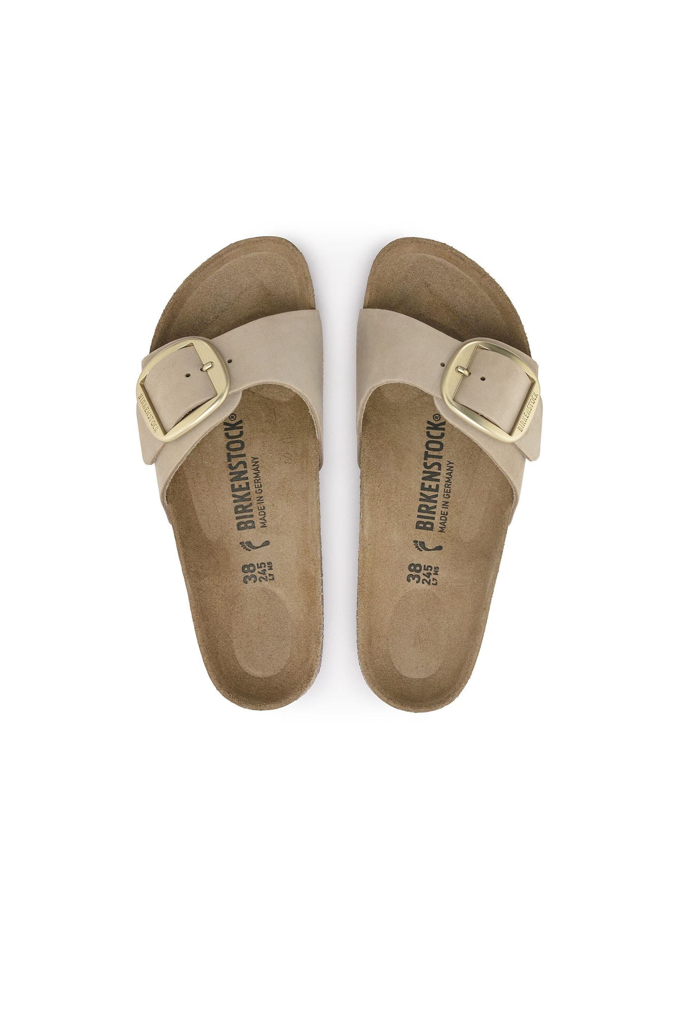 Madrid Big Buckle Nubuck Regular Fit Sandcastle