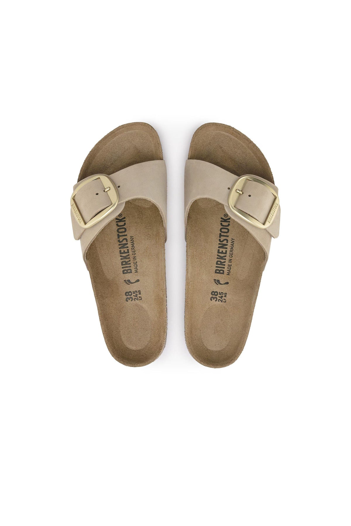 Madrid Big Buckle Nubuck Regular Fit Sandcastle