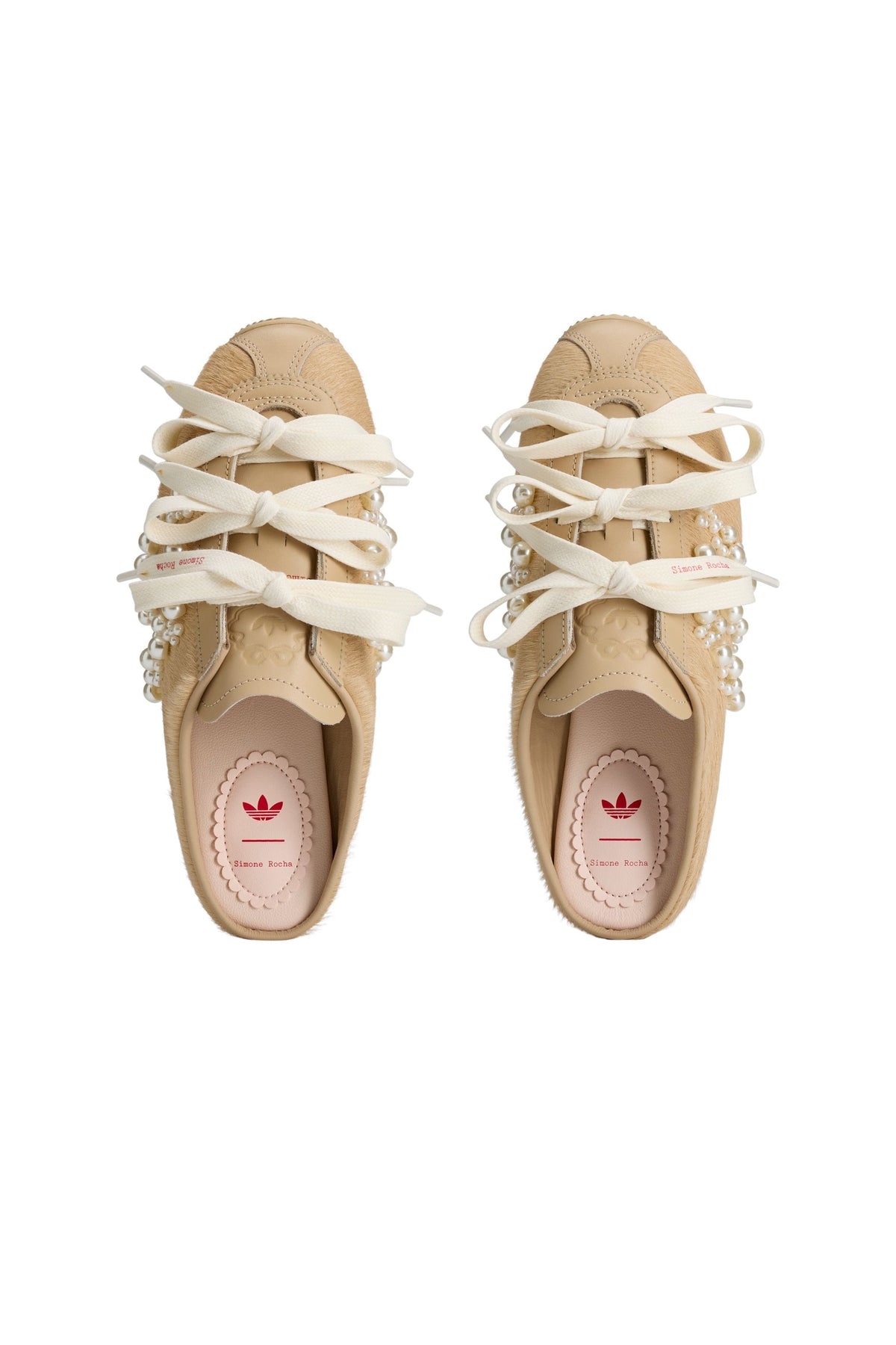 Simone Rocha Japan Slip-on Magic Beige/Chalk White/Better Scarlet