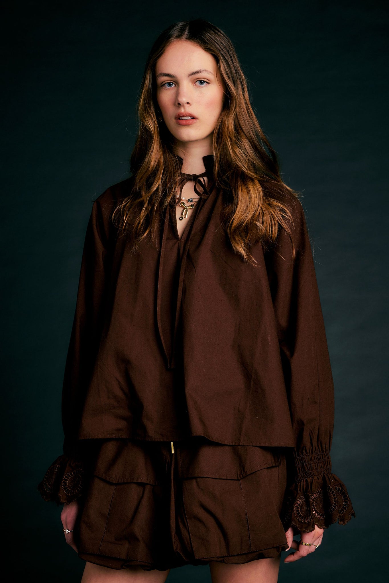Ivy Blouse Chocolate