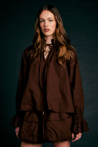Ivy Blouse Chocolate