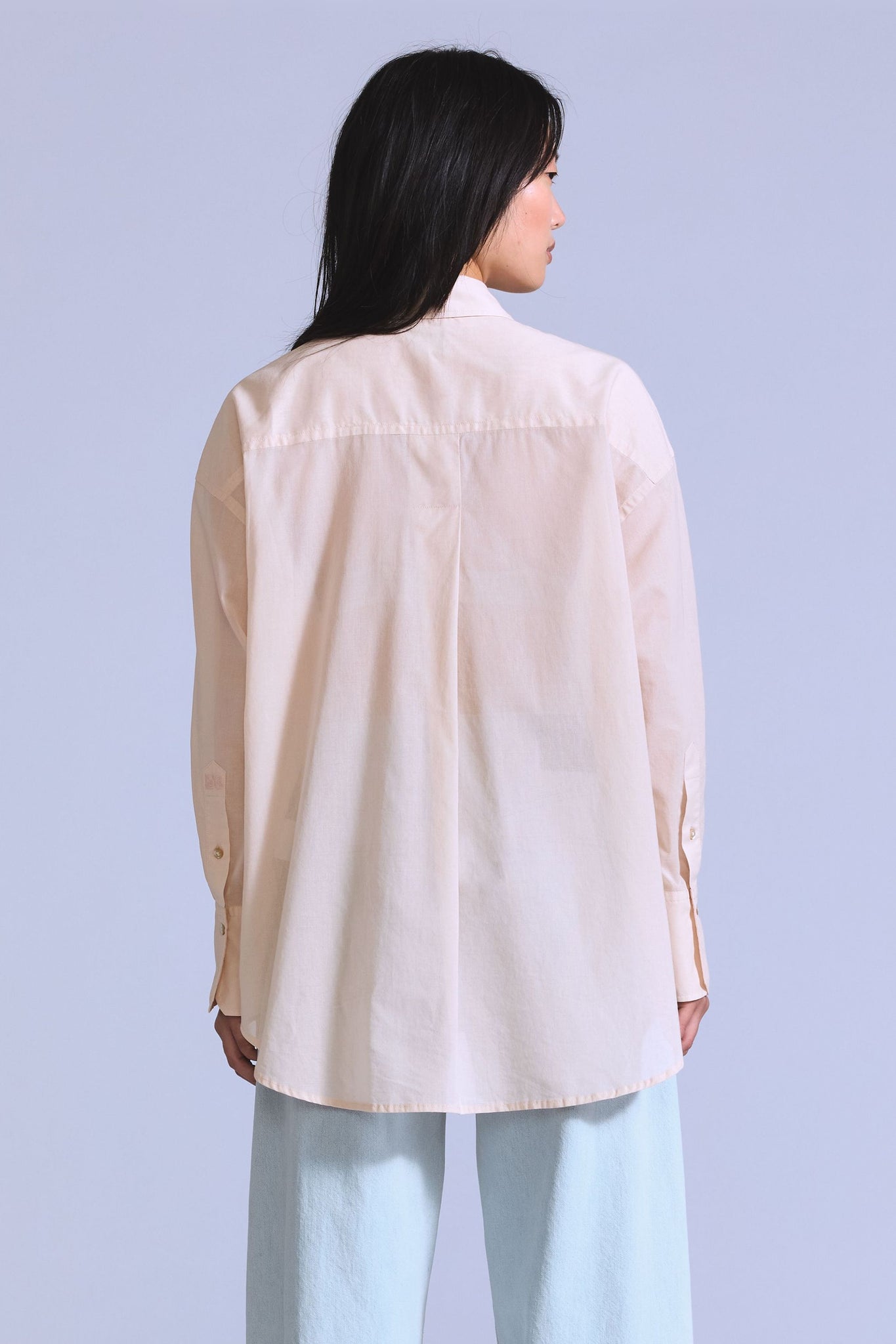 Blue Tab Core LS Woven Beige