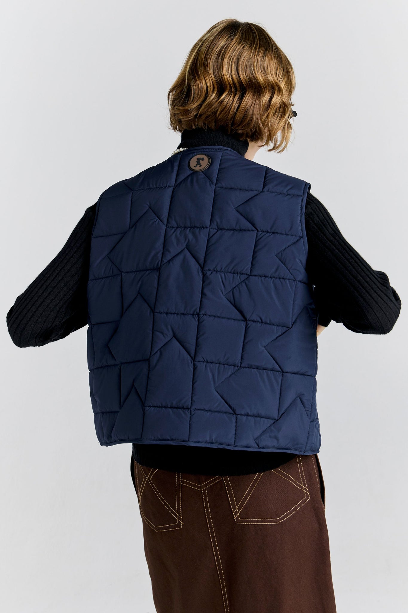 Quilted Drift Vest Navy