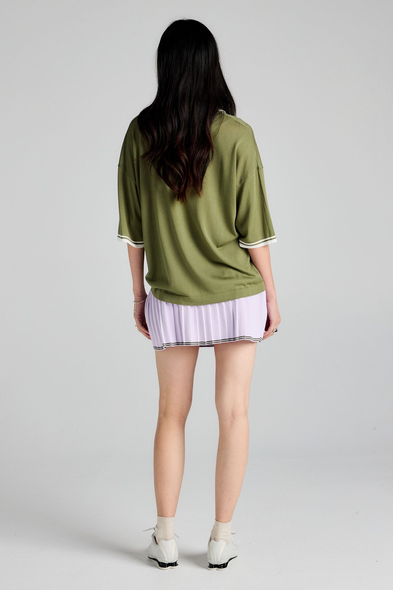 Runaway Knit Skirt Lilac