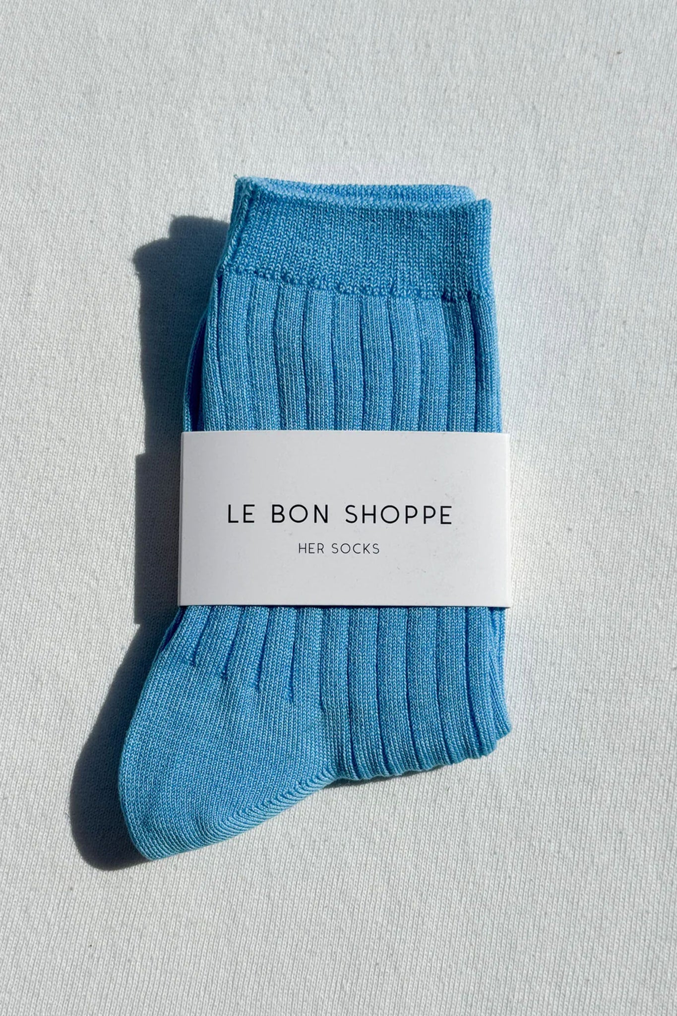 Her Socks Mercerized Blue Water
