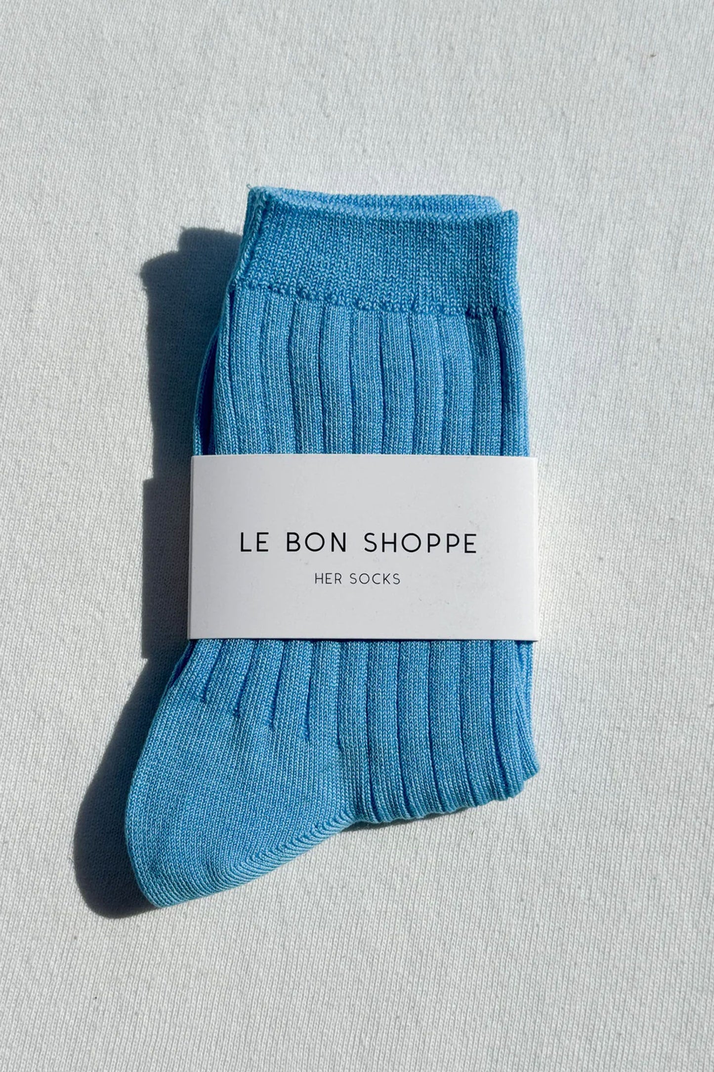 Her Socks Mercerized Blue Water