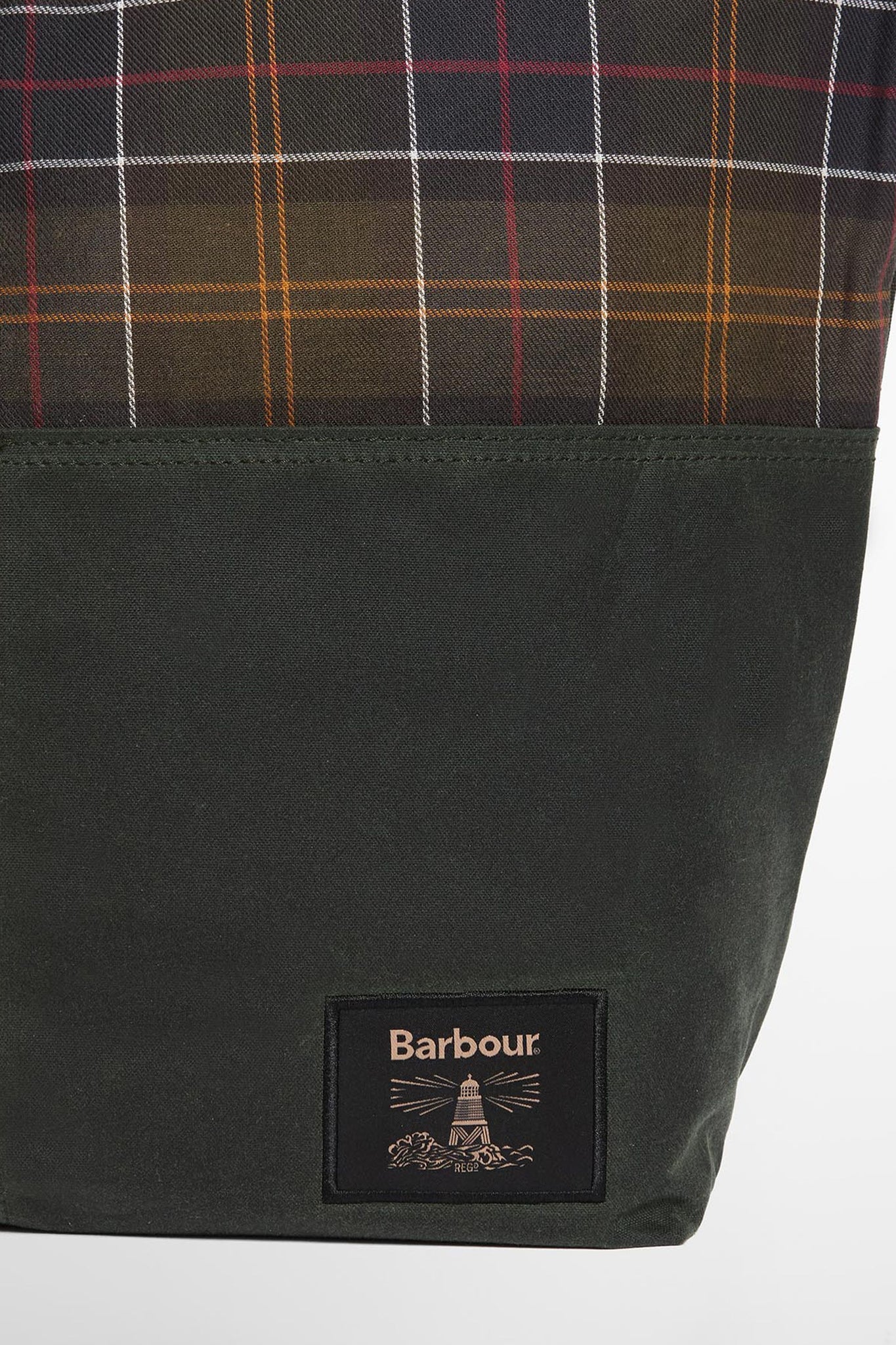 Field Patchwork Tote Bag Sage/Classic