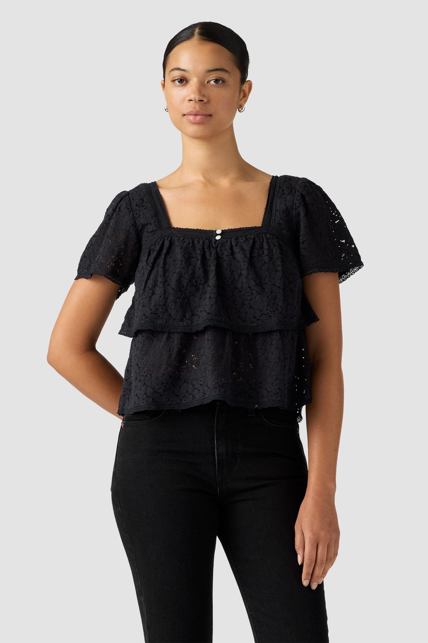 Dom SS Blouse Anthracite Night Anthracite Night
