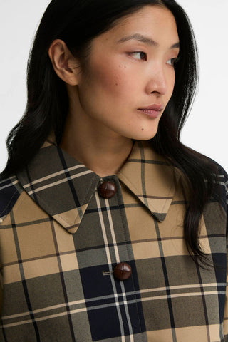Delilah Checked Showerproof Jacket Birchwood Dress