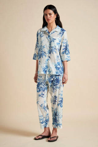 Romantic Floral Crop PJ Teal