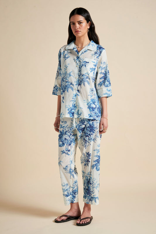 Romantic Floral Crop PJ Teal