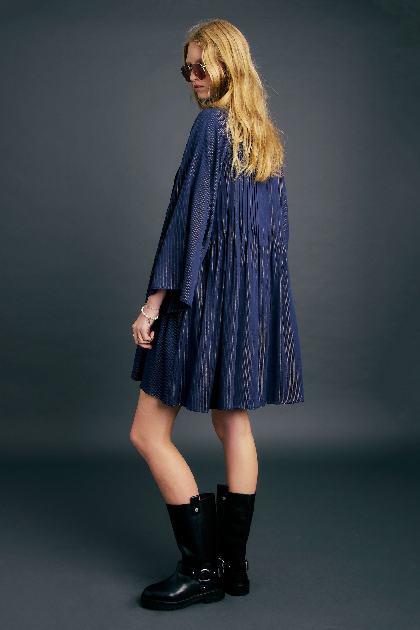 Glaze Dress Navy