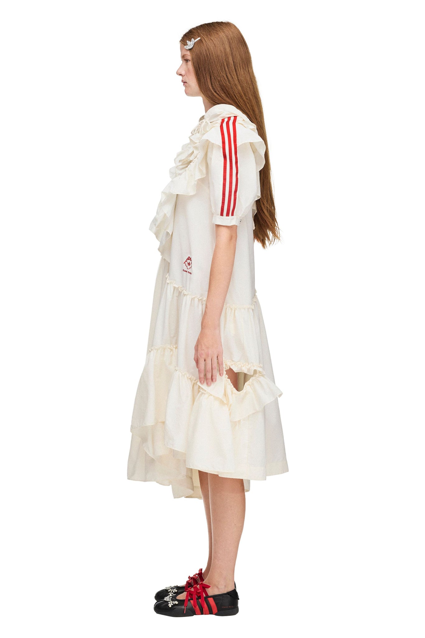 Simone Rocha Frill Dress Chalk White