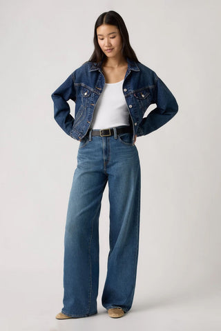 Cinch Wide Leg Pass the Parcel Medium Indigo