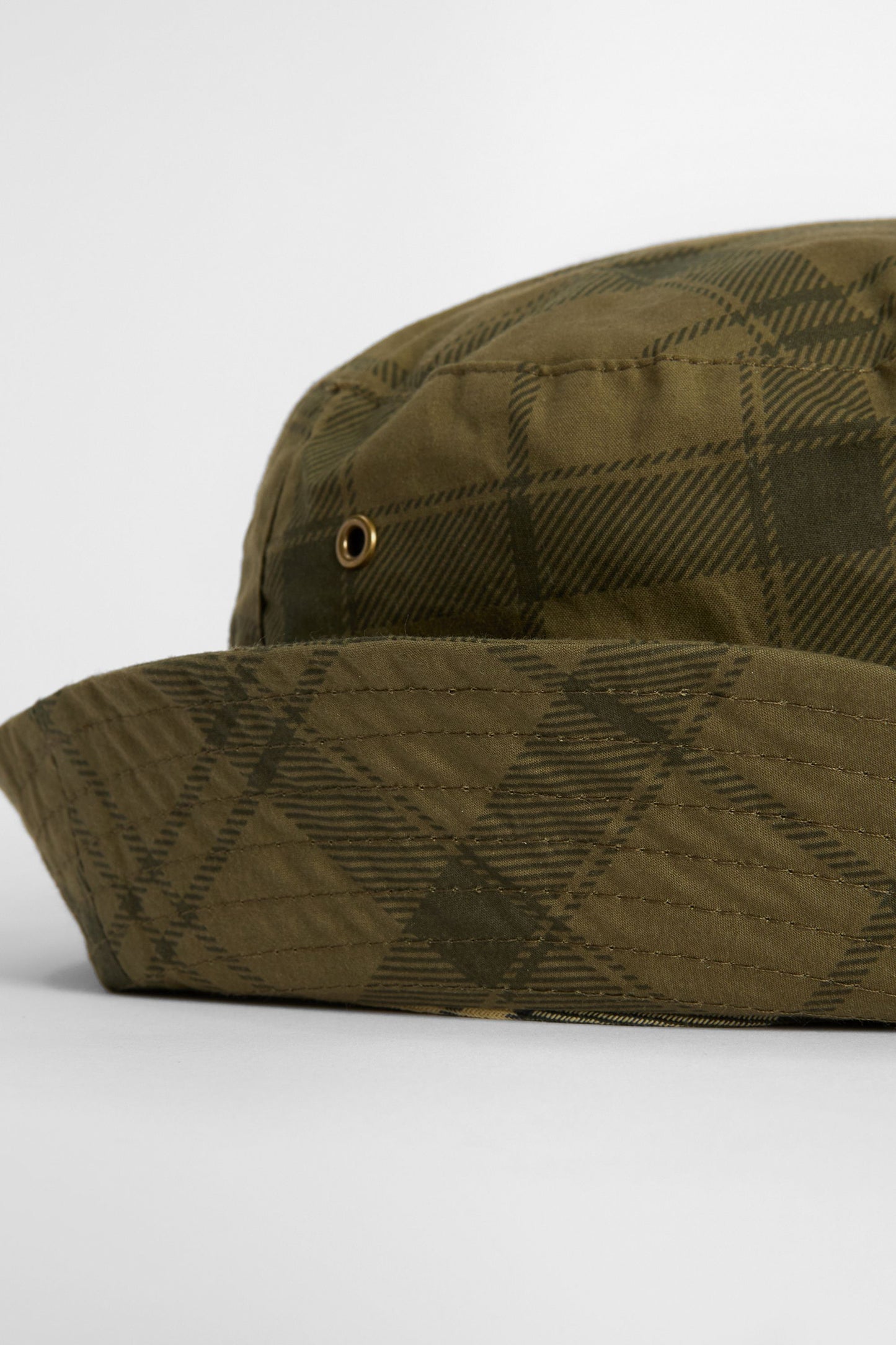 Tartan Transport Bucket Hat Dusky Green Tartan