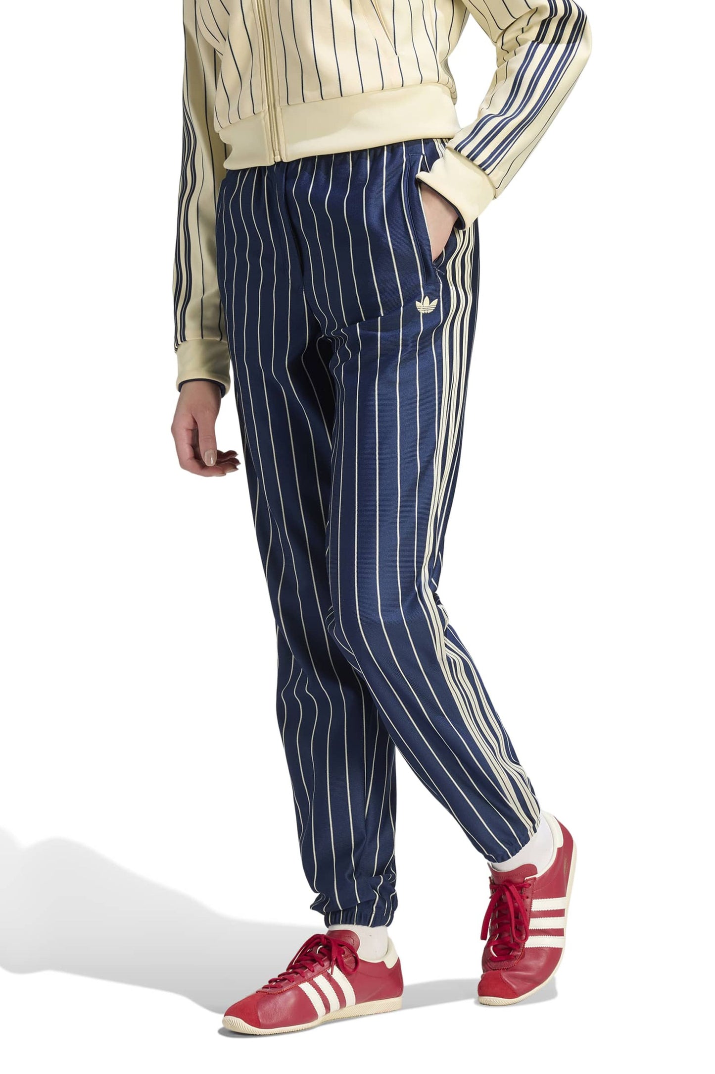 Pinstripe Trackpants Indigo/Vanilla