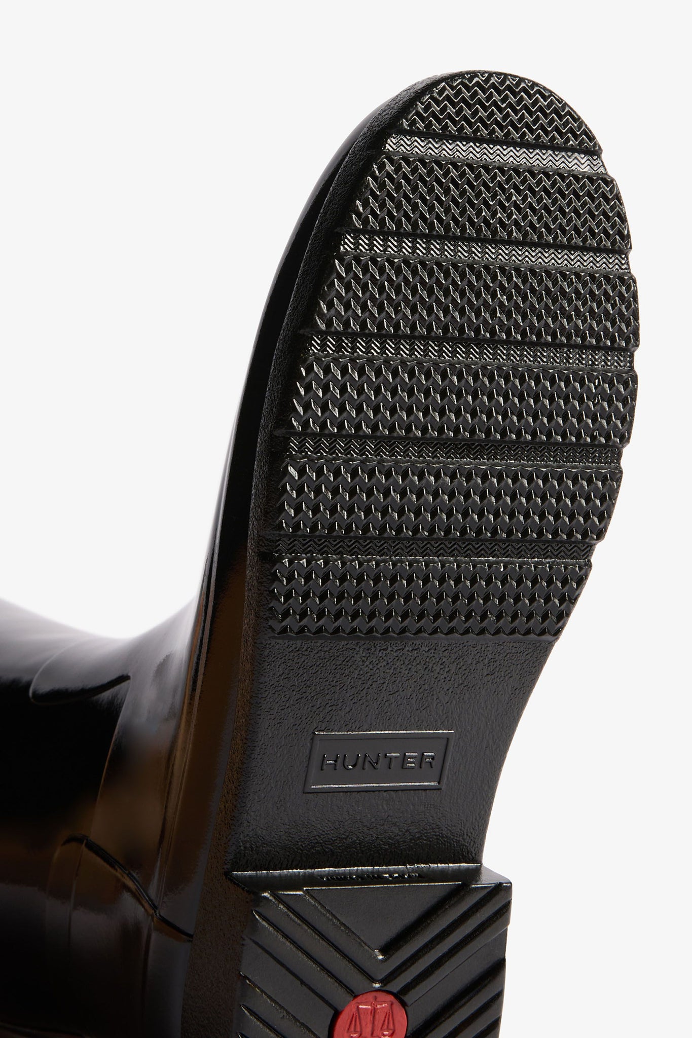 Refined Gold Trim Tall Gloss Boot Black