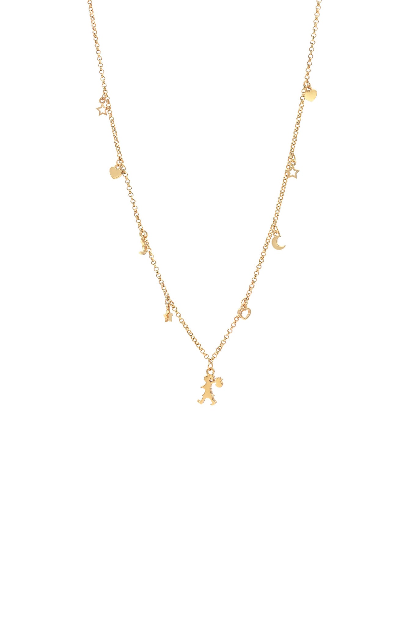 Runaway Mini Charm Necklace Gold-Plated