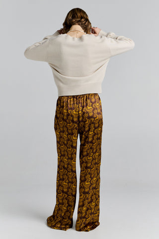 Palazzo Lounge Pants Chocolate Multi