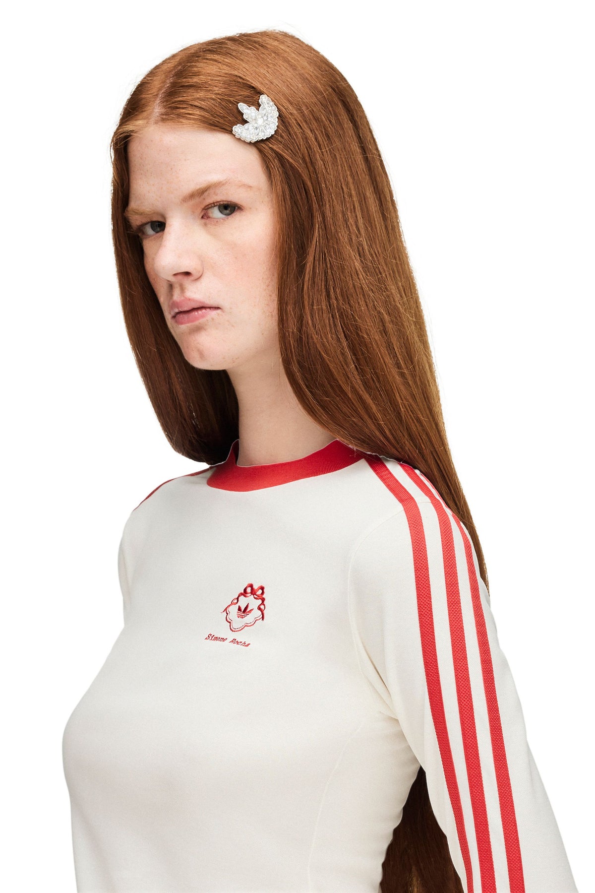 Simone Rocha Long-Sleeve Top Chalk White
