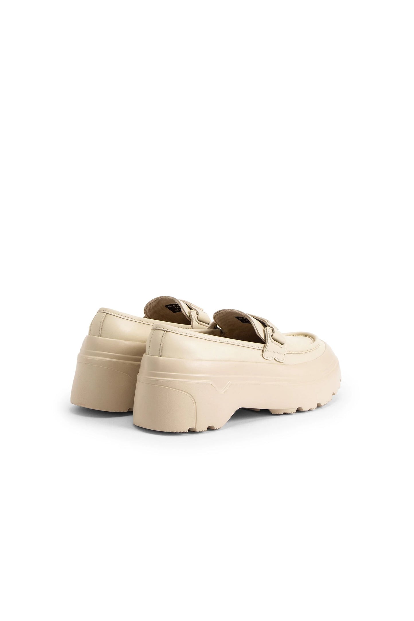 Refined Explorer Flatform Loafer Canvas Cream