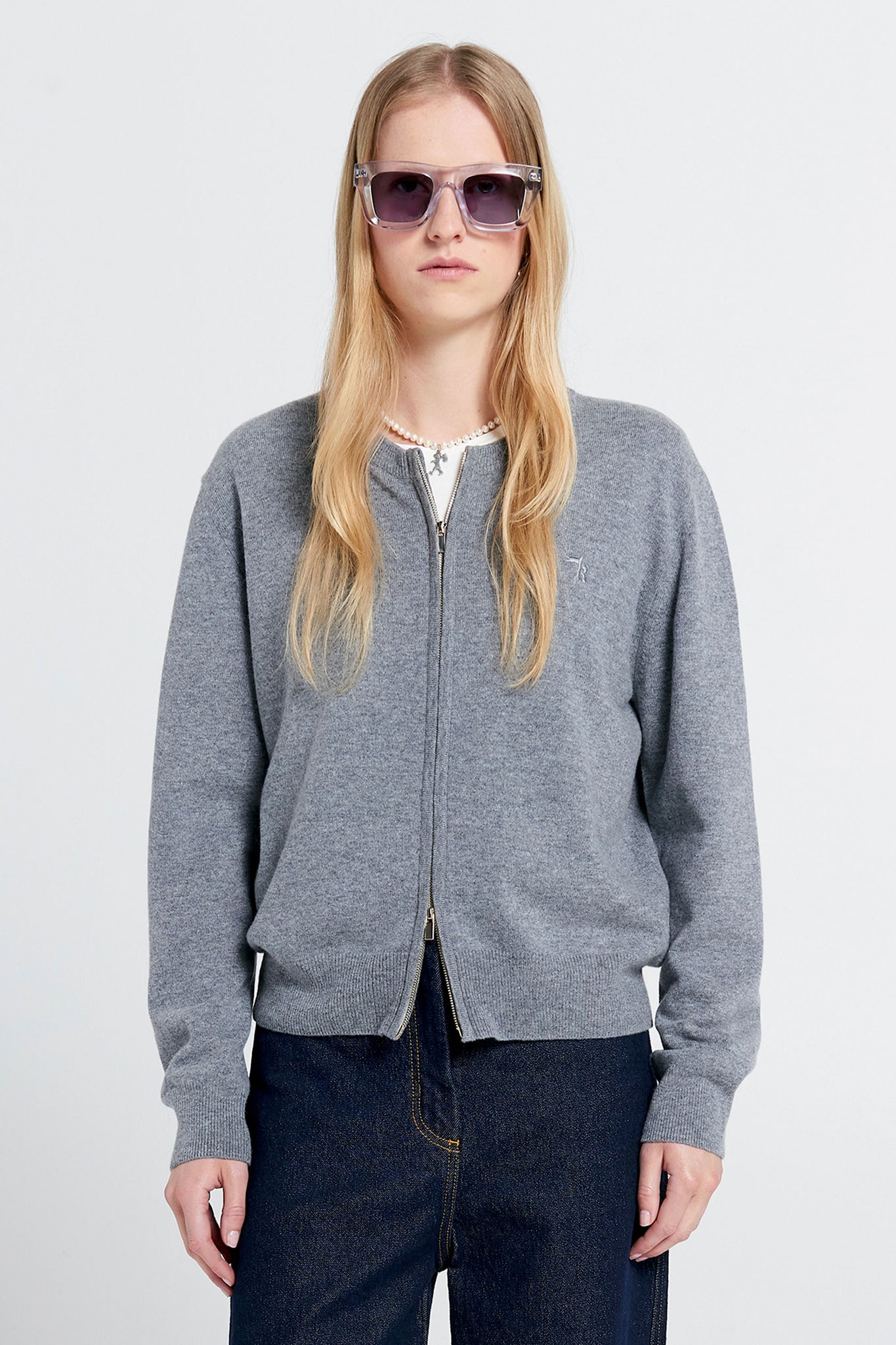 Elodie Cardigan Grey Marle