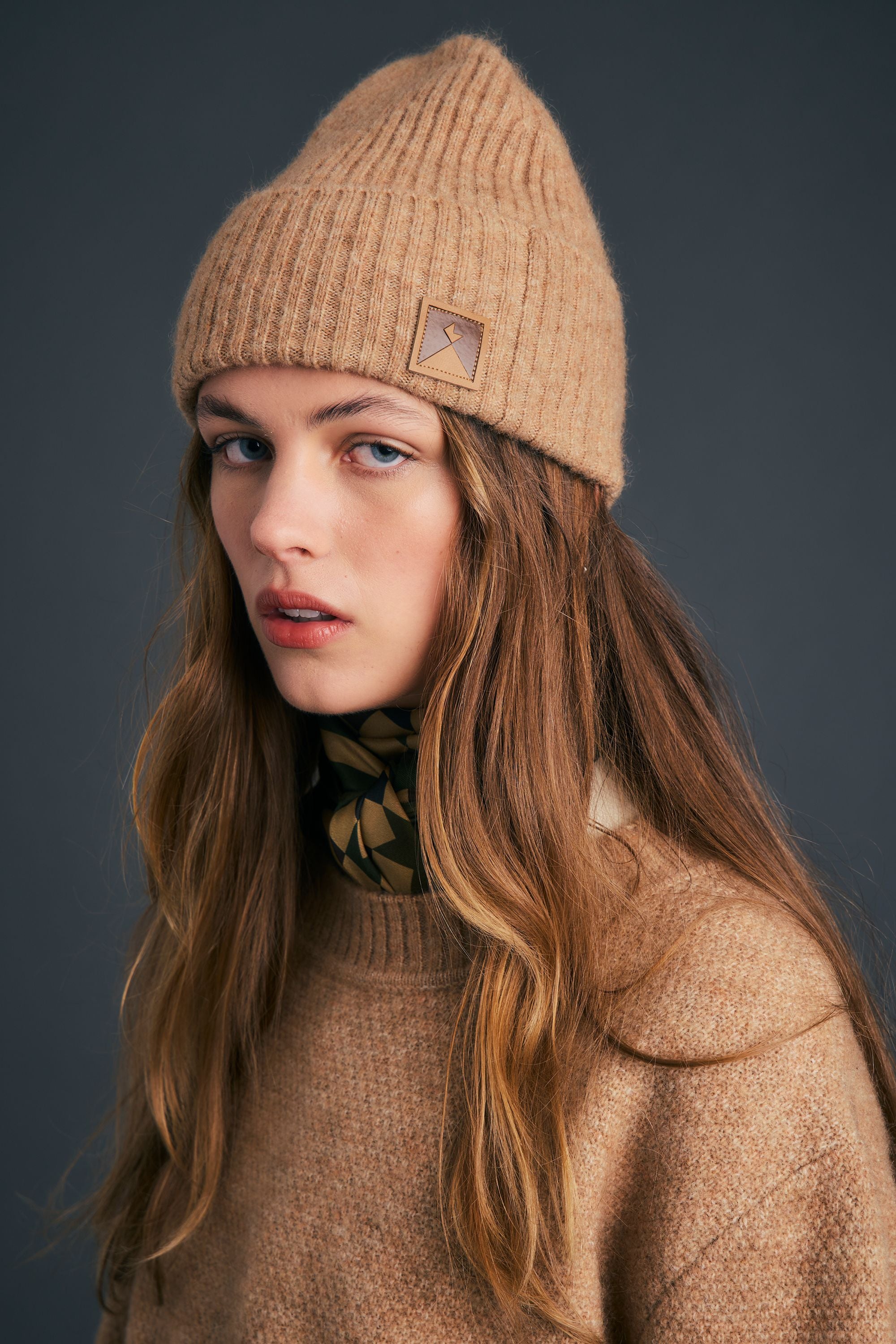 Moss Beanie Camel – Karen Walker