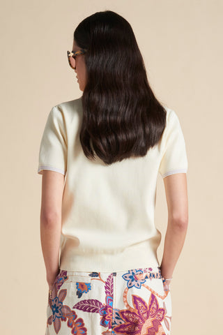 Runaway Knit Polo Cream