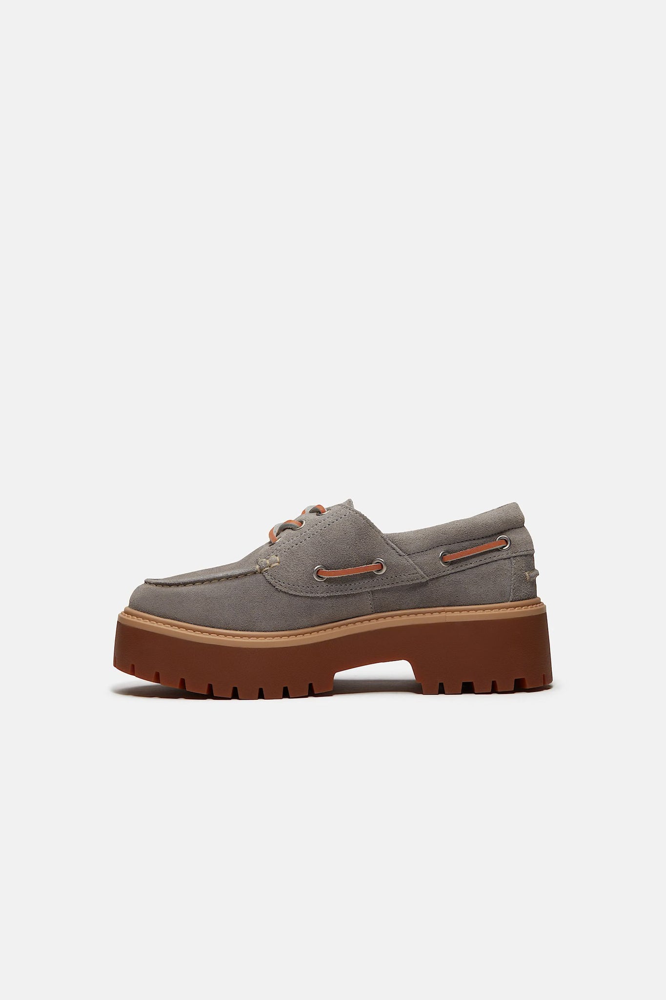 Stone Street 3-Eye Lug Shoes Medium Grey