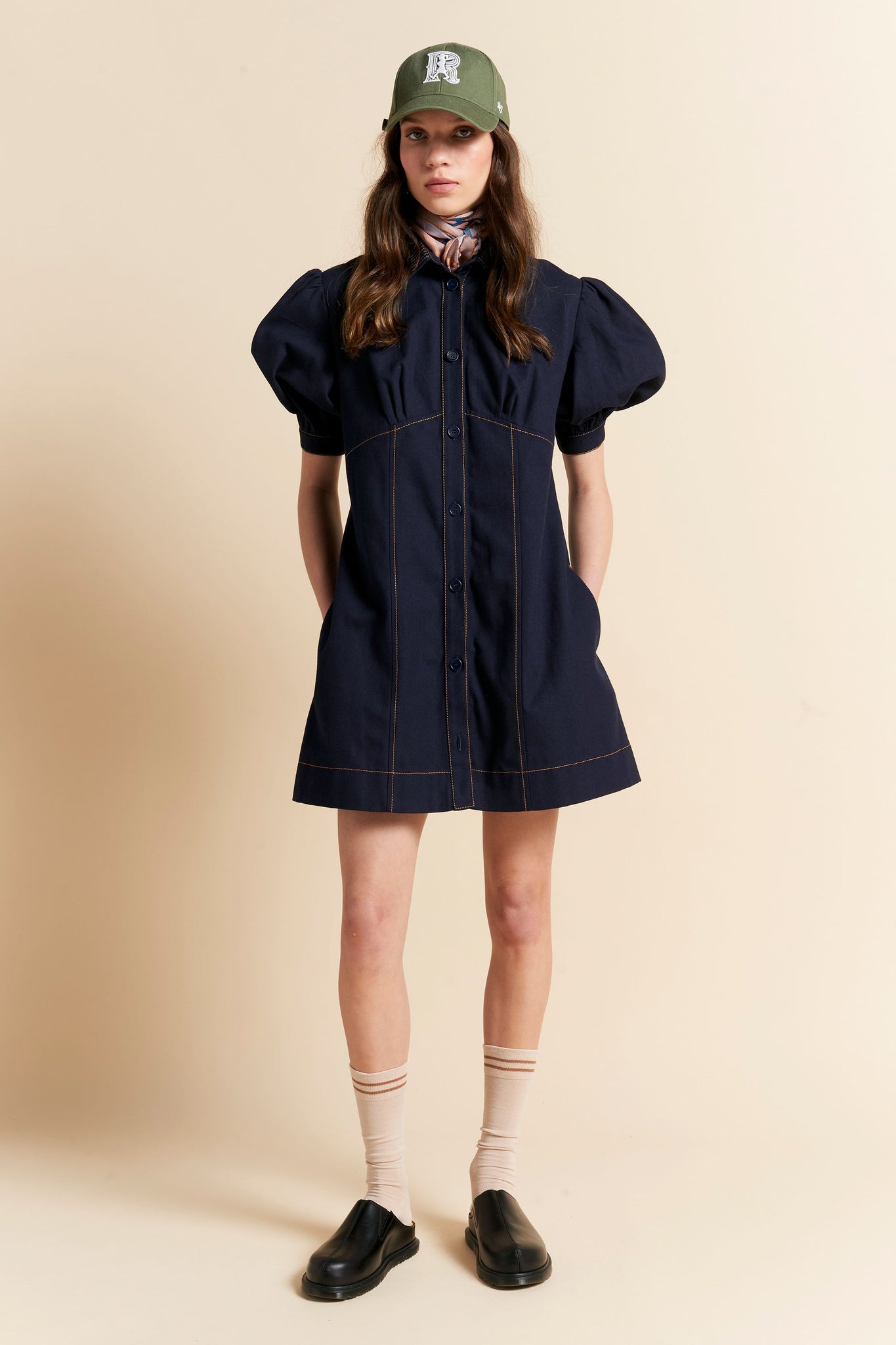 Delphie Dress Navy