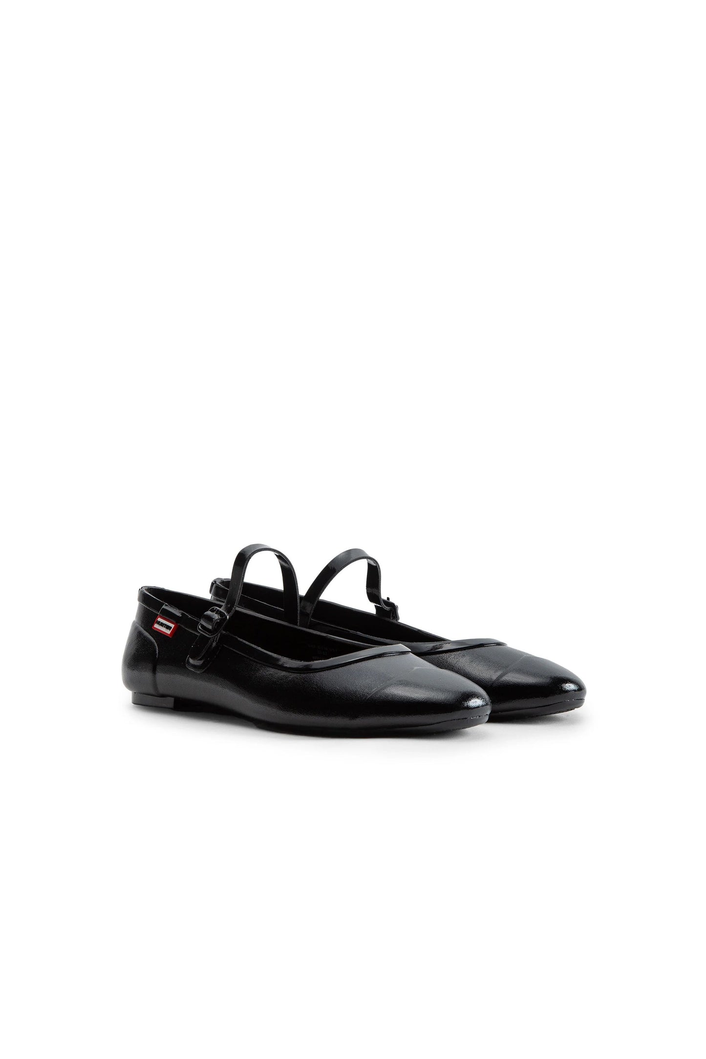 Refined Mary Jane Buckle Ballerina Gloss Black
