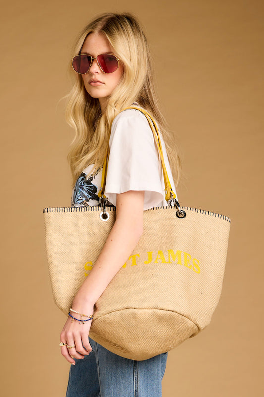 Sac Plage Jute Ecru/Mari/Cire