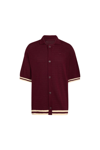 Crochet Jersey Maroon