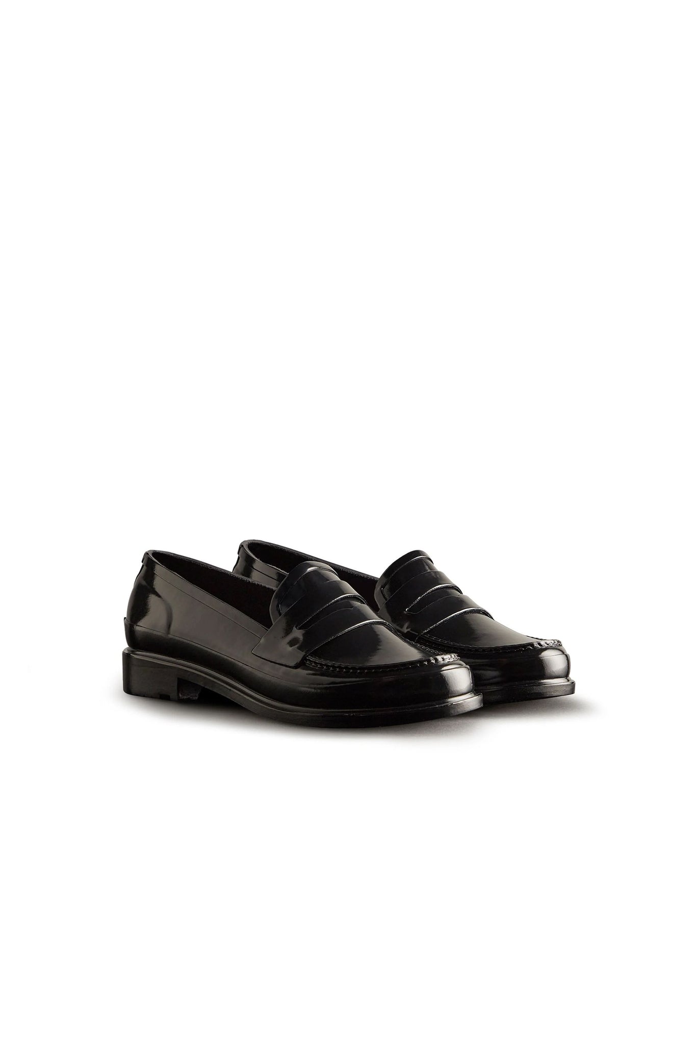 Refined Gloss Penny Loafer Black