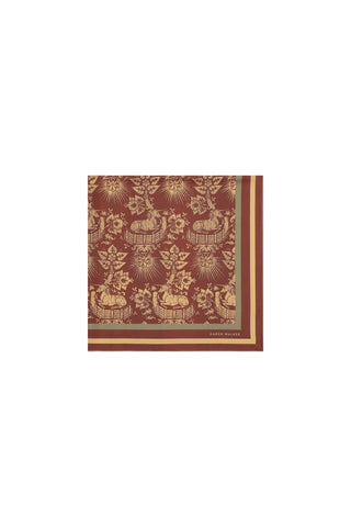 Unicorn Classic Silk Scarf Chocolate Multi