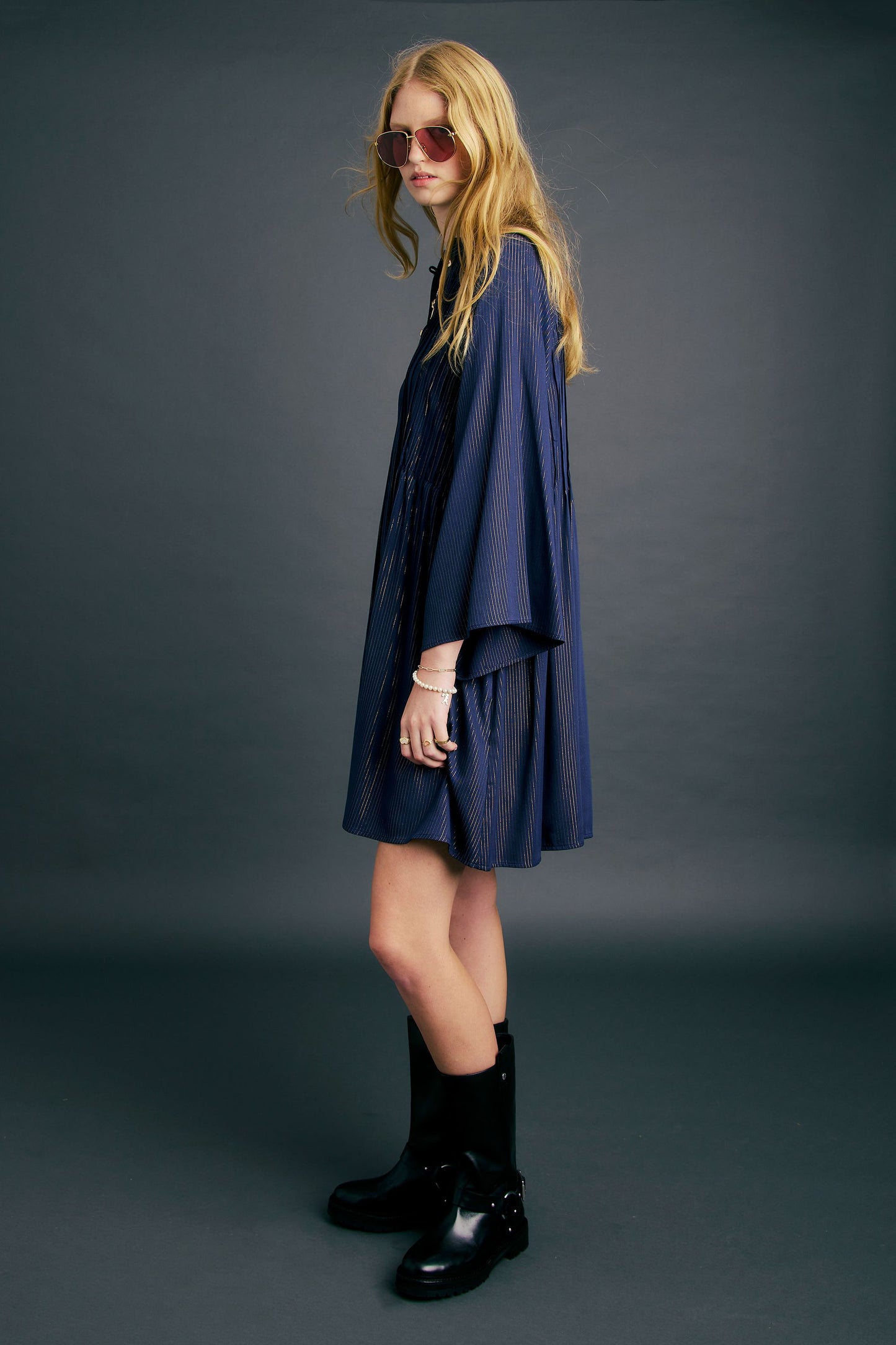 Glaze Dress Navy