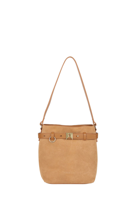 Rider Mini Bucket Bag Tan