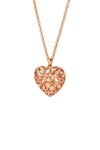 Heart Thrills Necklace Rose Gold