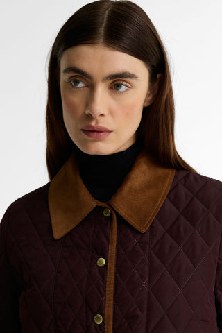 Ainsdale Quilted Jacket Fig/Muted