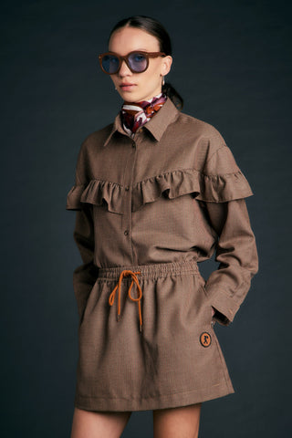 Scholar Skirt Merlot Multi