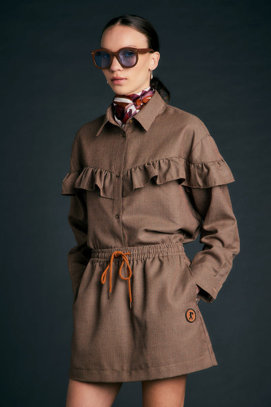 Scholar Skirt Merlot Multi