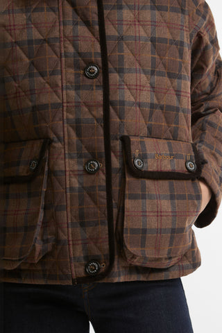 Loudon Quilted Jacket Muted Tartan