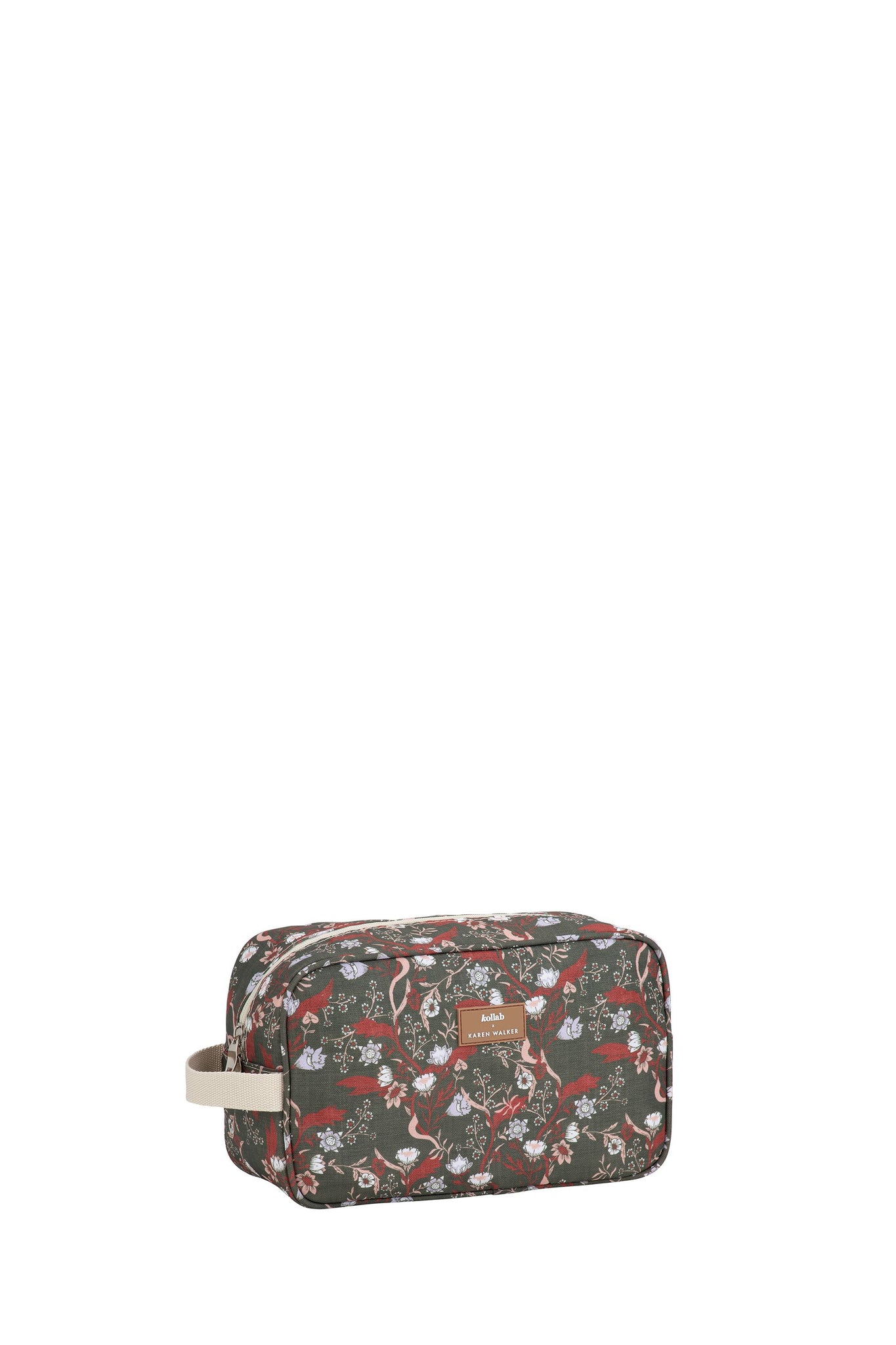 Travel Bag Whimsy Floral Olive Multi