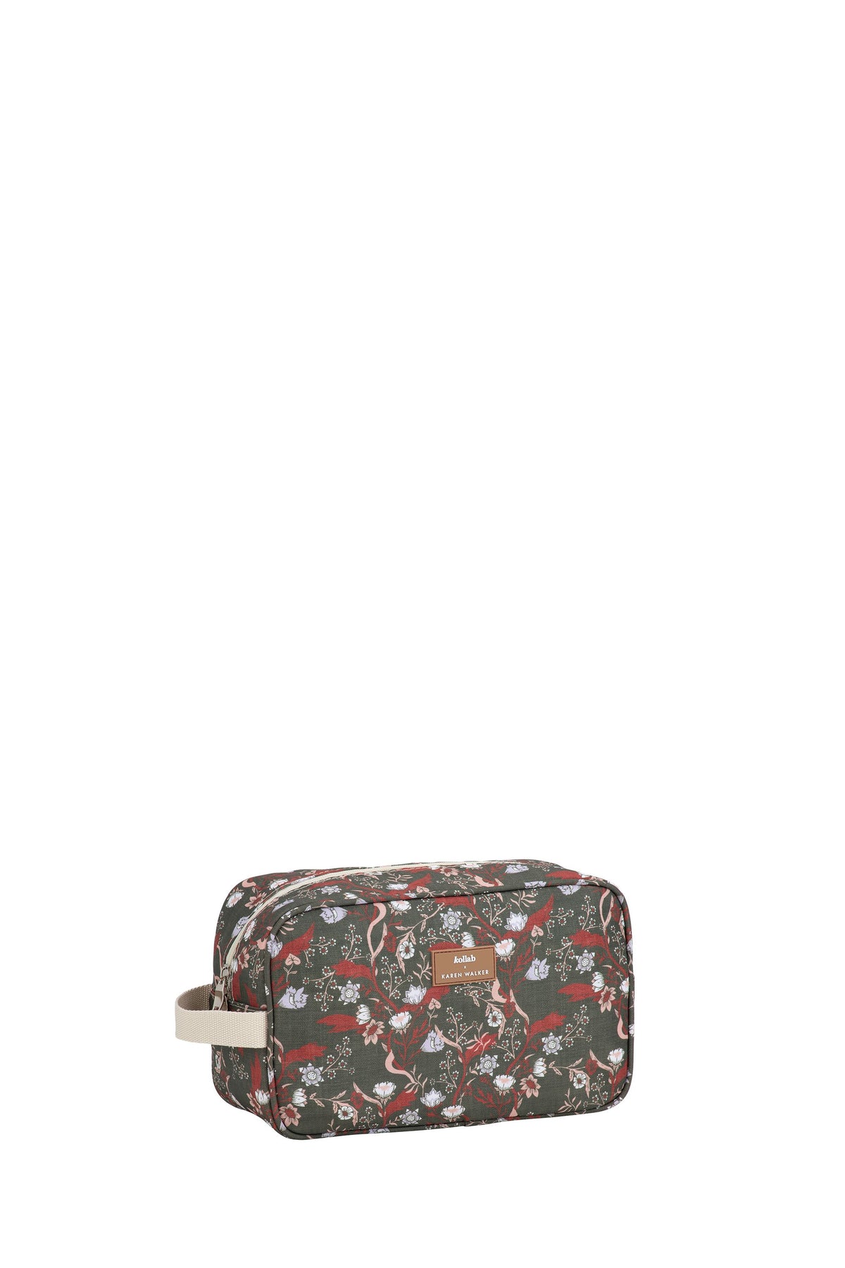 Travel Bag Whimsy Floral Olive Multi